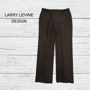Larry Levine Petite Stretch Straight Leg Women's Zip Closure Pants